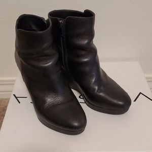 Via Spiga Wedge Ankle Boots black